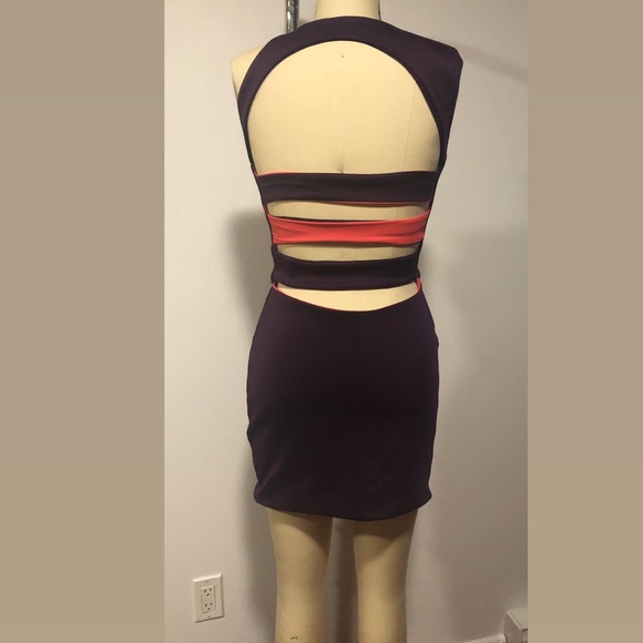 Asymmetrical Purple/plum Dress - Picture 3 of 3